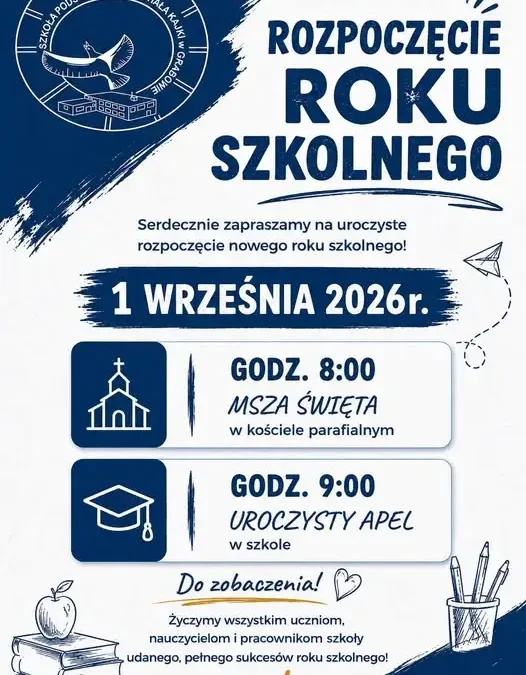Inauguracja roku szkolnego 2026/2027 – program uroczystości