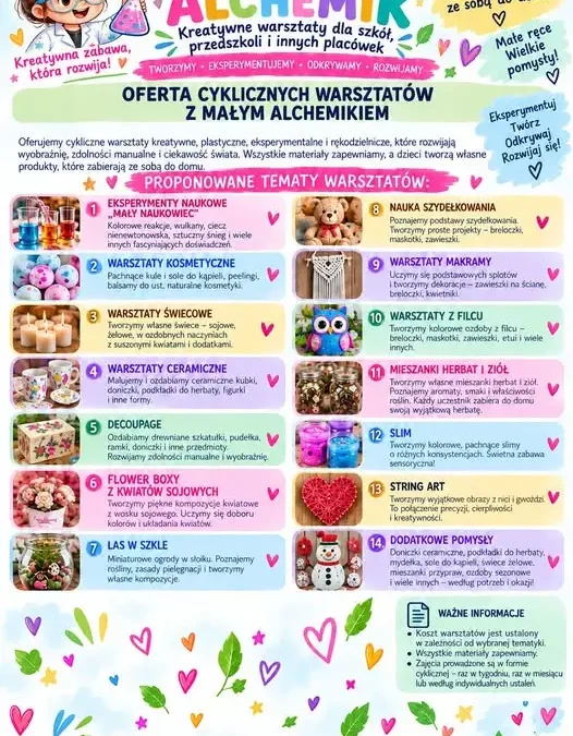 Stawiski: GOKiS pyta mieszkańców o zdanie w sprawie warsztatów „Mały Alchemik”