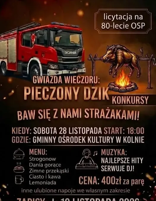 Bal Andrzejkowy z OSP Kolno – zabawa, licytacja i DJ