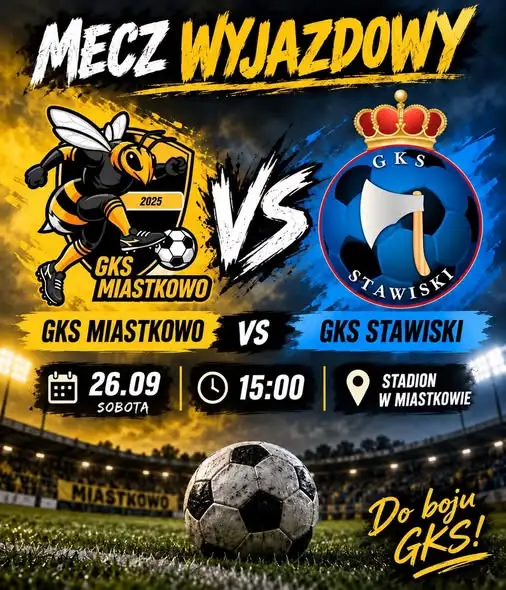 GKS Stawiski zagra na wyjeździe z GKS Miastkowo już 26 września