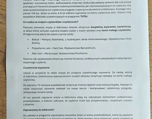 Rusza 9. edycja „Małej Książki – Wielkiego Człowieka”. Biblioteki zapraszają po wyprawki