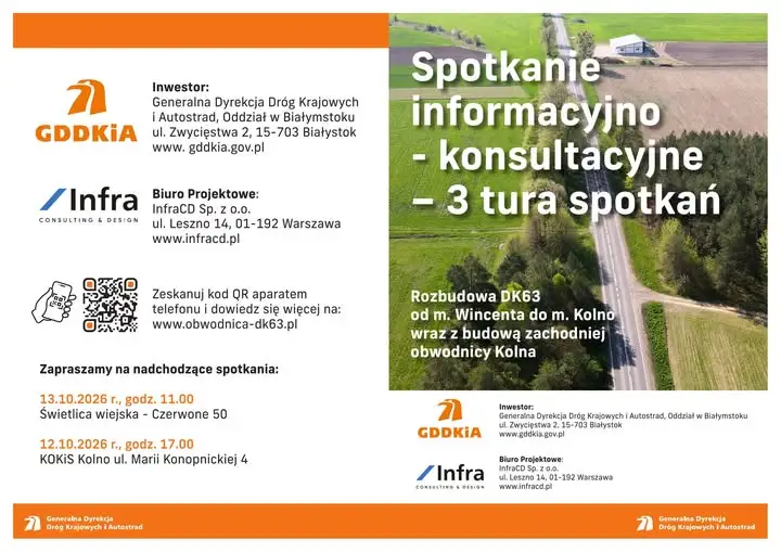 Trzecia tura konsultacji społecznych w sprawie zachodniej obwodnicy Kolna
