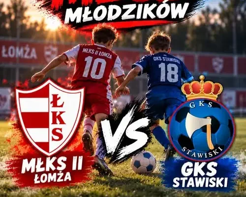 Młodzicy GKS Stawiski zagrają w Łomży z MŁKS II