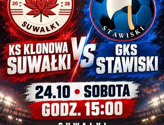 GKS Stawiski zagra na wyjeździe z KS Klonowa Suwałki – sobota, 24 października